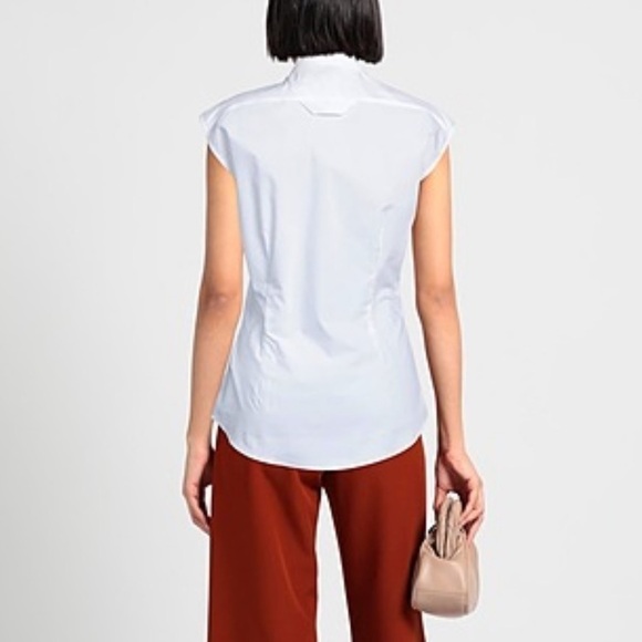 Just Cavalli Lace Embroidered Sleeveless Button-down Collar Shirt 36 - Picture 3 of 14